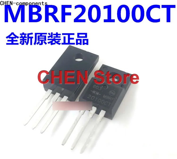 10Pcs MBRF20100CT Schottky Diode TO220 Plastic Pakket