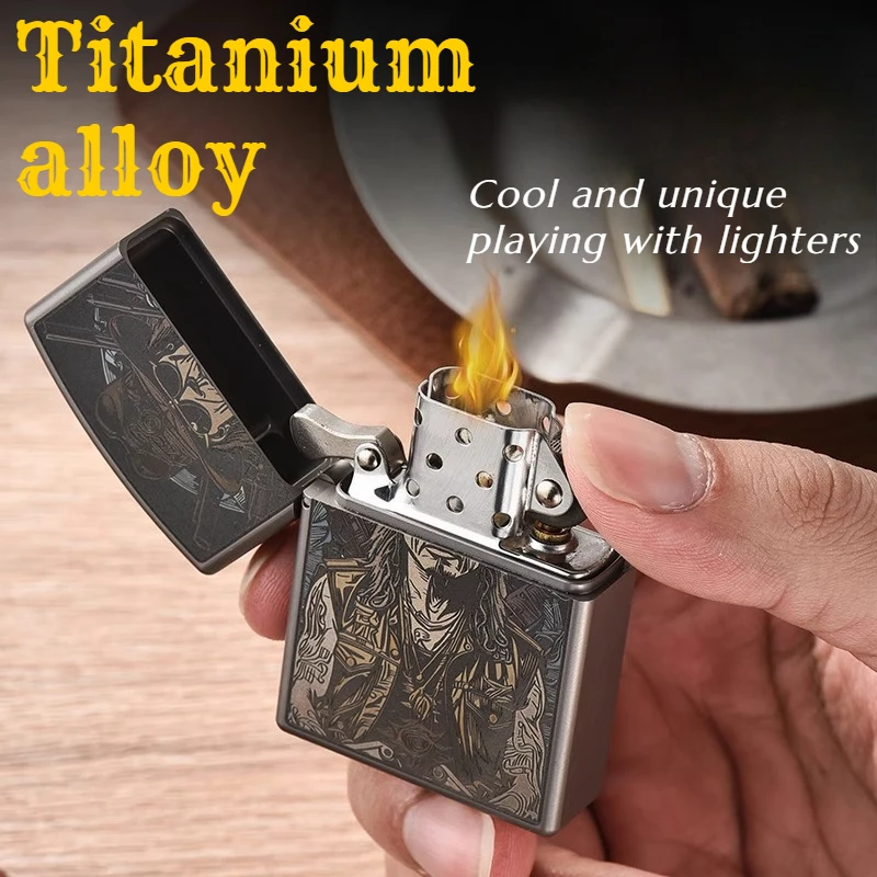 

Titanium Alloy High Quality Multi-functional Edc Portable Camping Lighter An Outdoor Emergency Survival Tool