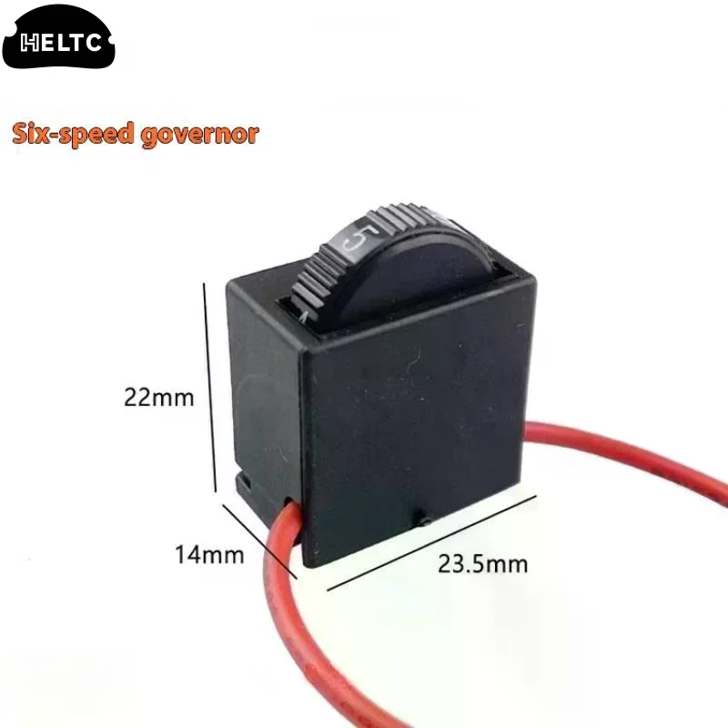 

Контроллер-переключатель с 6-ступенчатой регулировкой скорости AC220V для электрической шлифовальной машины DR2-6/1FE 12A 250V, электроинструмент для угловой шлифовальной машины