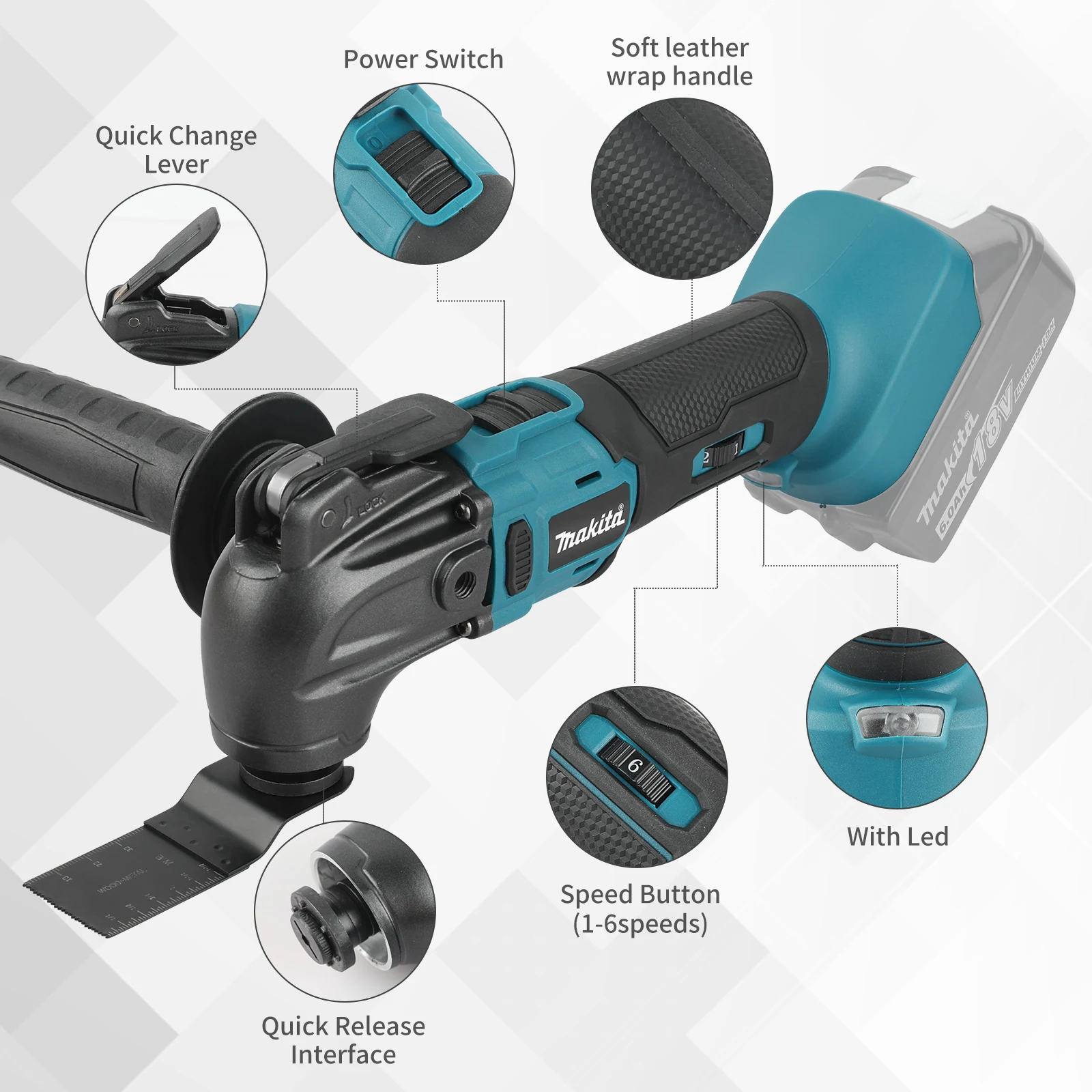 For Makita 18v Battery Pins DT - Oscillating Multi Tool ulasan dan harga