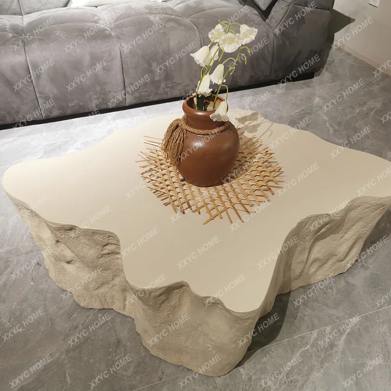 Simulation stone concrete coffee table  antique outdoor table