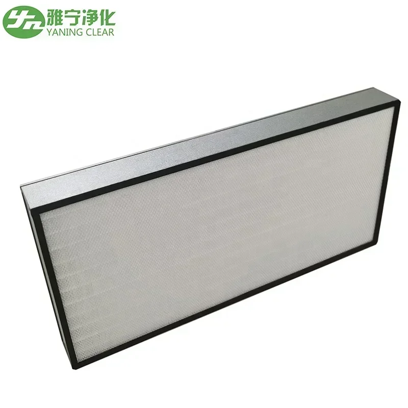 YANING Mini Deep Pleat H13 H14 U15 Laminar Air Flow Hood Air Purifier Terminal Housings Disposable Terminal HEPA Air Filter