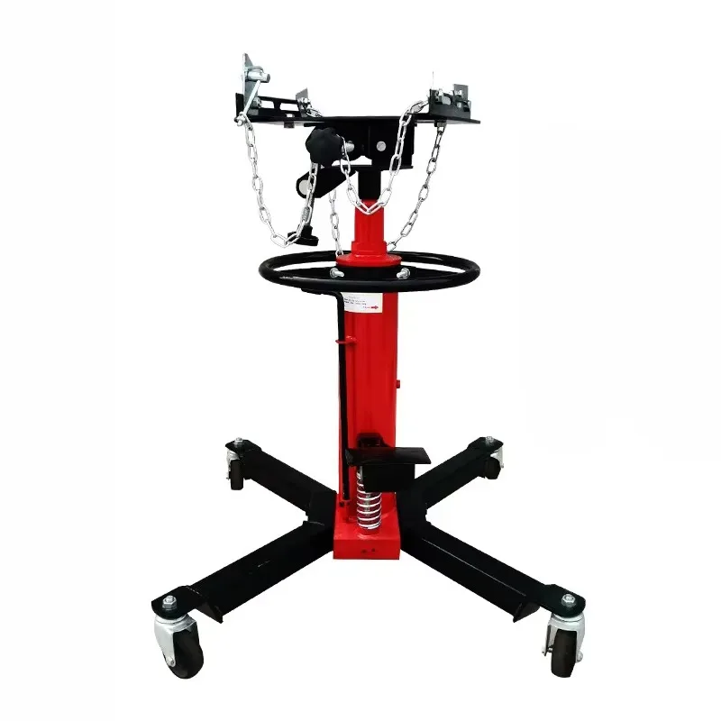 

0.6 Ton Hydraulic Telescoping Transmission Jack High Lift Gearbox Bracket With Foot Pedal For Auto Repair Garage Shop Hoist