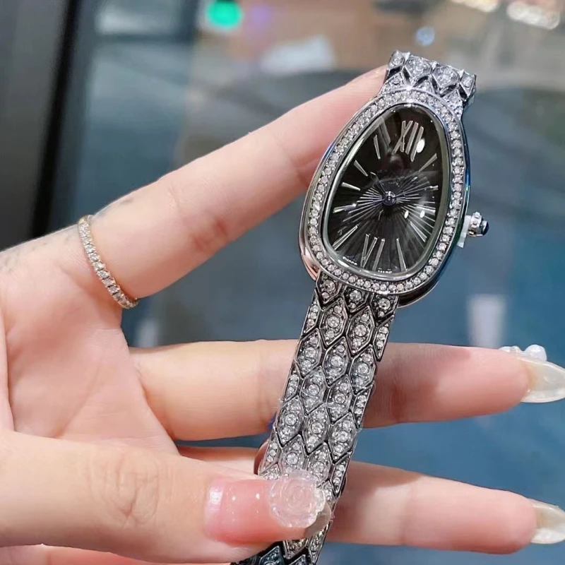 Goddess Watch Snake Diamond Quartz Watch Waterproof Fashion Luxury Brand