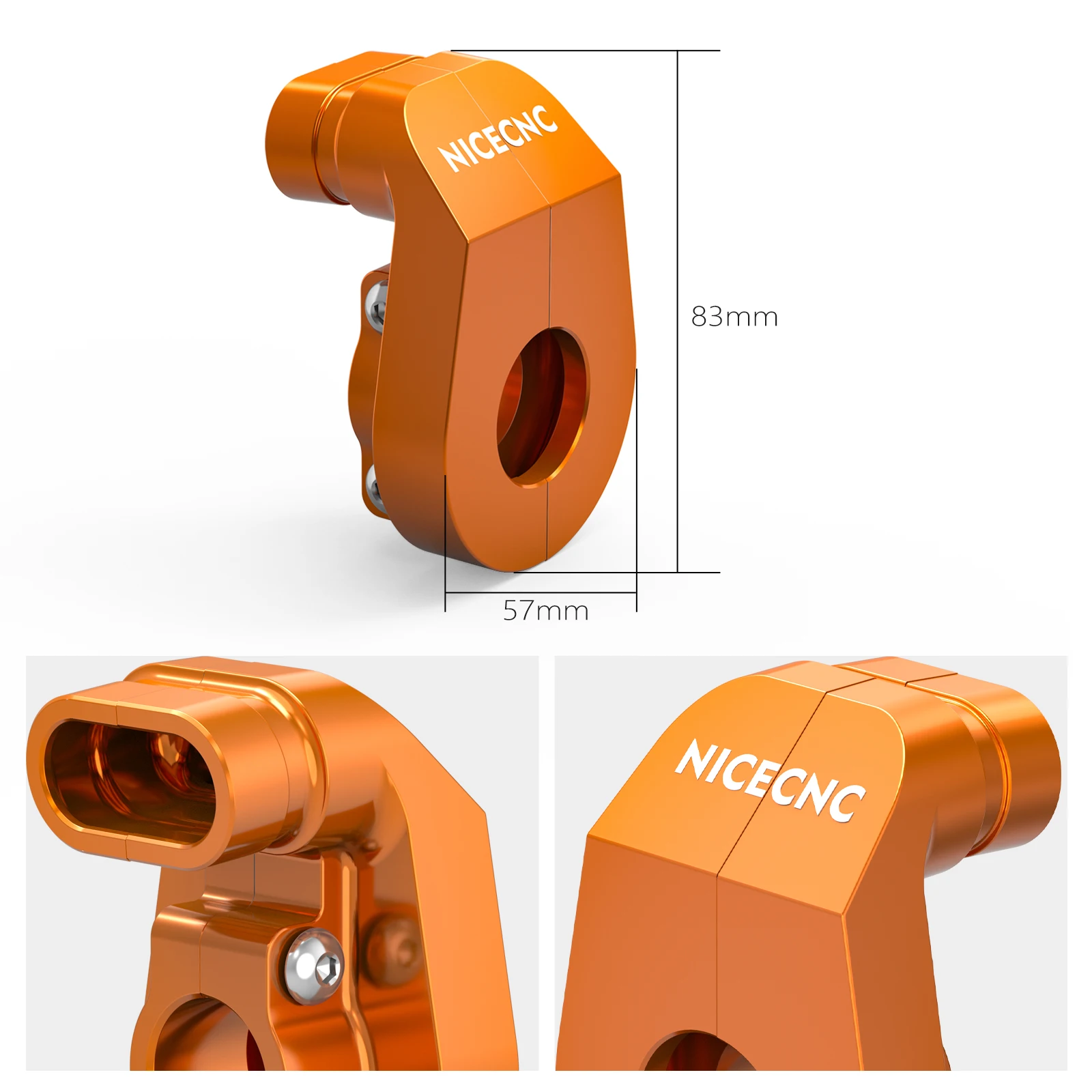 NICECNC Per KTM EXC 300 EXC-F 350 XCF-W TPi 2017-2023 Coperchio della base dell'involucro del controllo dell'acceleratore per Husqvarna TE 300 250 GasGas EC 300