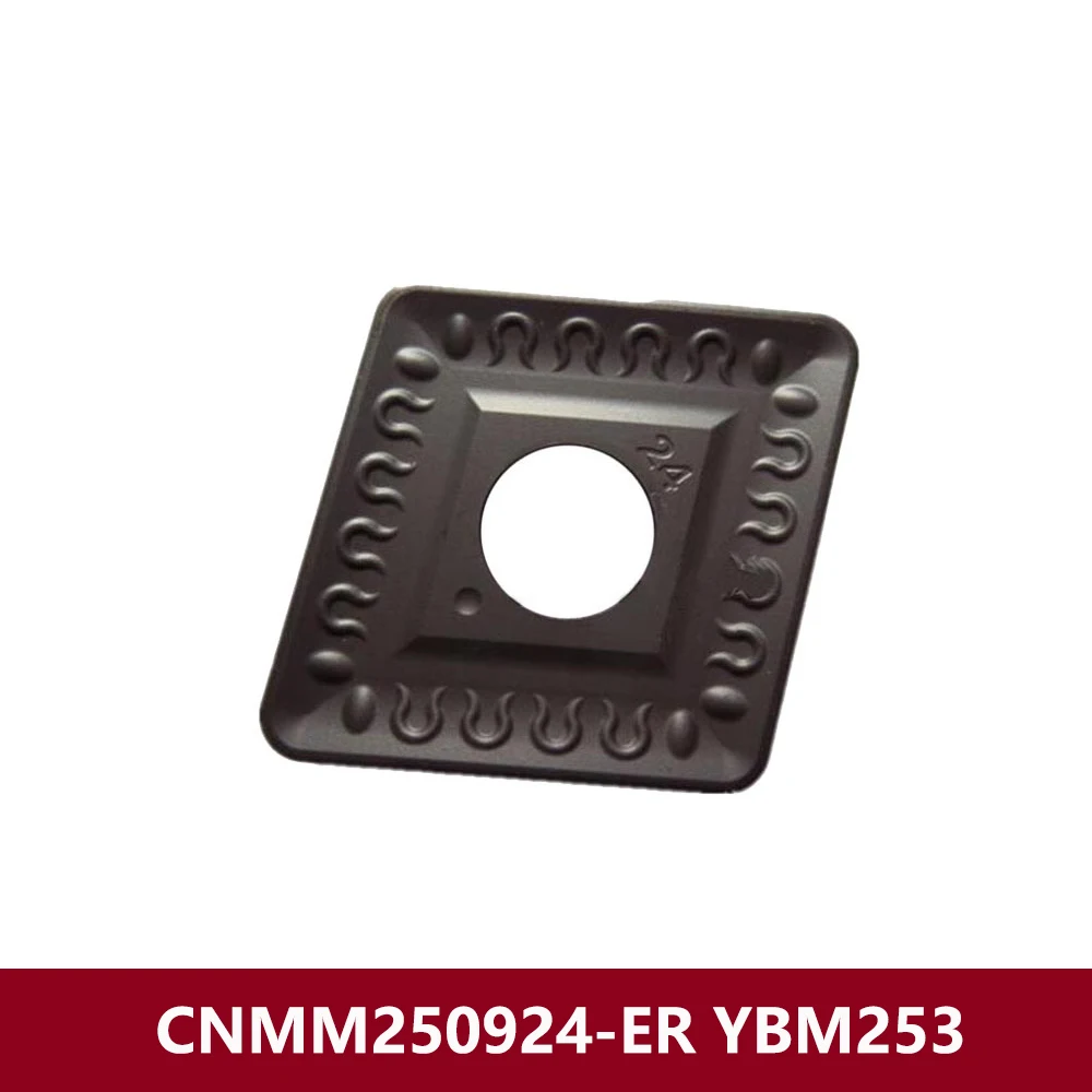 

Оригинальные режущие пластины из карбида Φ YBM253 CNMM250924 CNMM 250924 ER, режущий держатель для станка с ЧПУ, лезвие CNMM2509