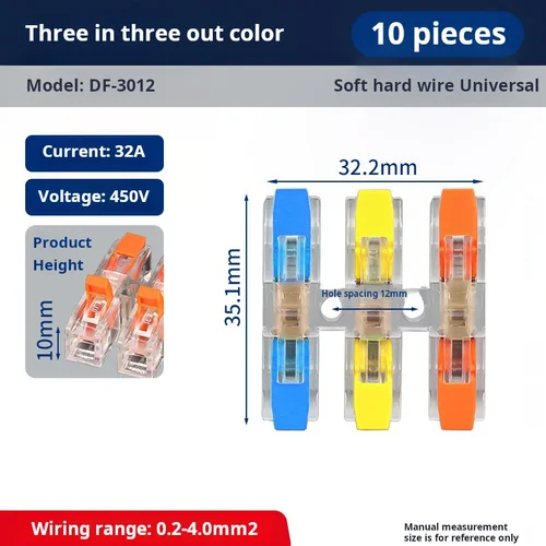 Imagen 2 del producto Terminal de conexión rápida tipo prensa, faro de lámpara de acoplamiento de cable uno en uno con bloque de terminales de conector rápido de enchufe rápido