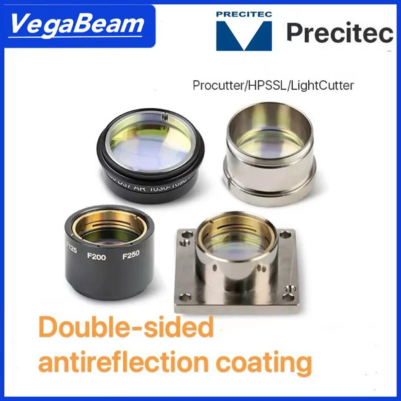 عدسة موازية تركيز بالليزر Precitec مع برميل العدسة D30 F100 /125/150/ (0-6KW) D37 F100 F150 ميزاء العدسة مع حامل