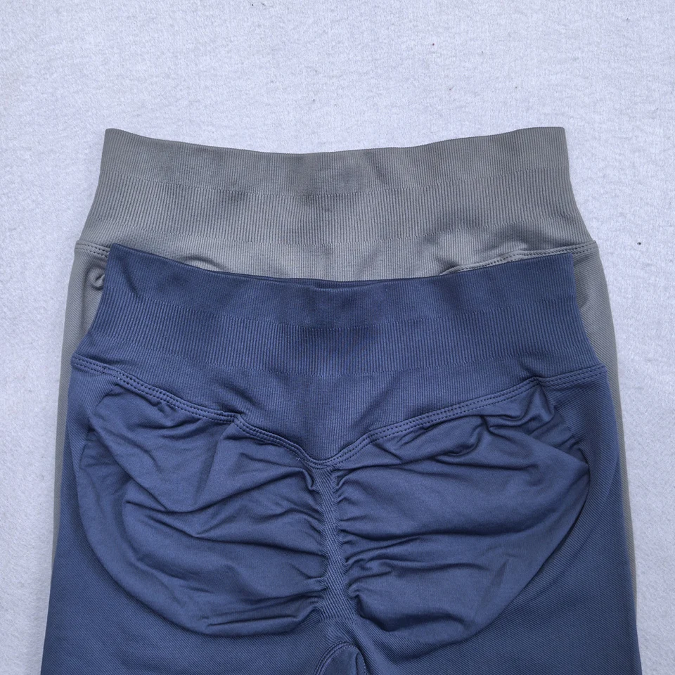 Nova sem costura yoga legging para mulheres scrunch butt lifting ginásio legging treino calças de yoga baixa cintura com nervuras calças esportivas