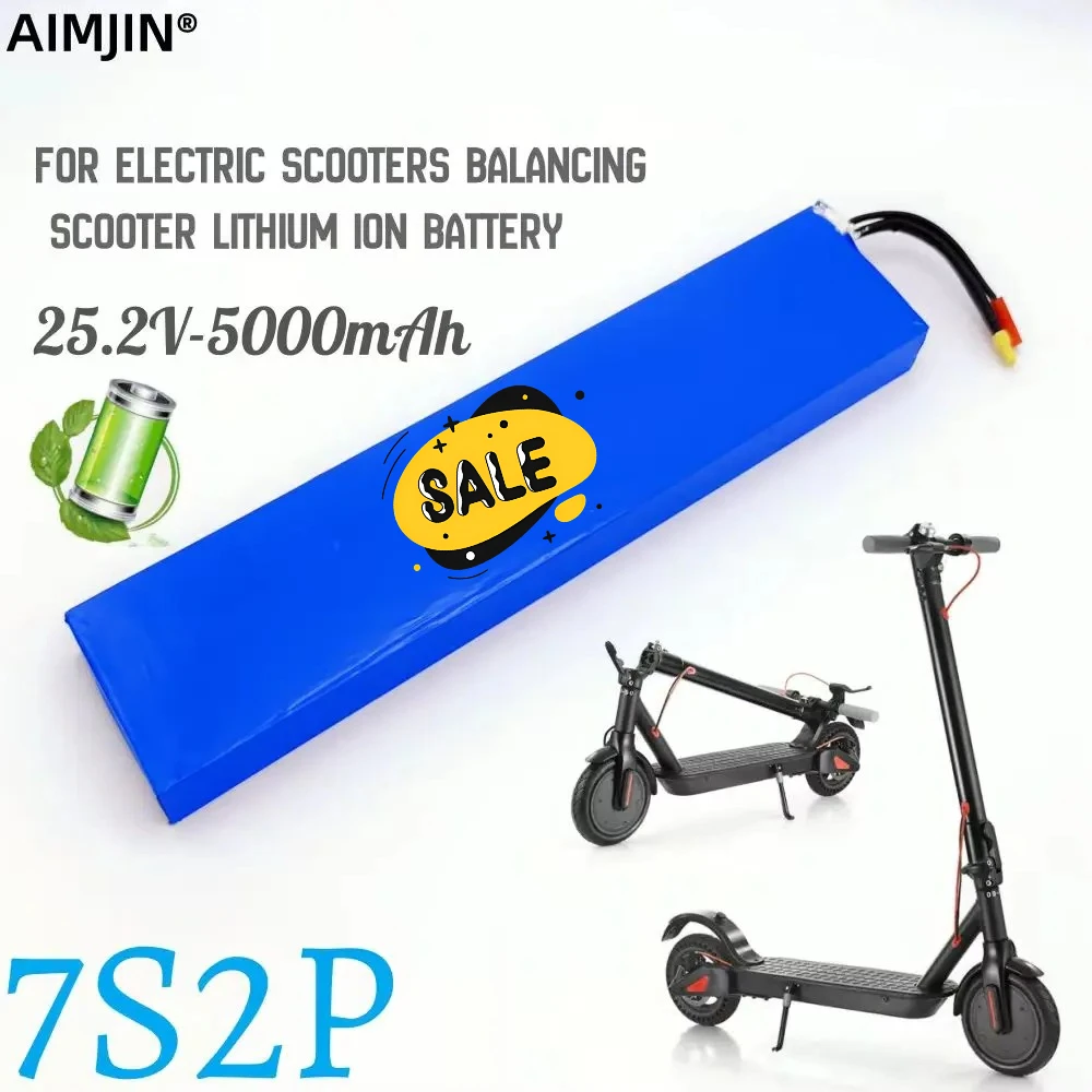 

Литий-ионный аккумулятор 25,2 В, 5,0 Ач 18650, 7s2p для электрических скутеров, балансировочного скутера