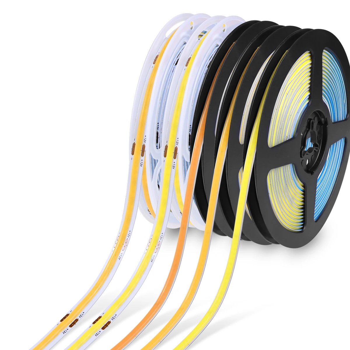 5mm 8mm PCB 12V COB LED Strip Light 320 LEDs High Density Flexible FOB COB Led Lights Tape Lamp For Cabinet Home Liner Lighting