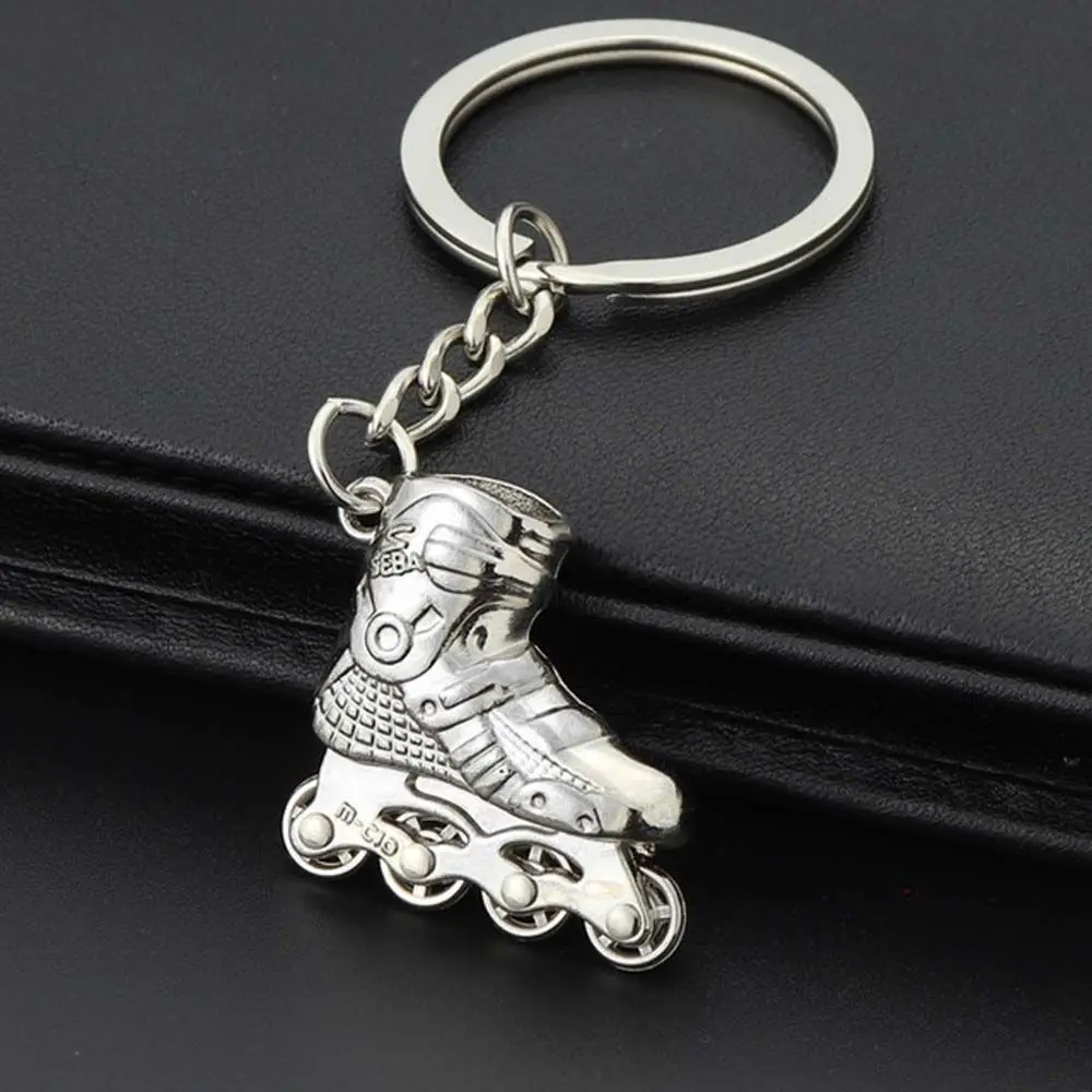 

Gift Trinket Accessaries Car Key Ring Roller Skate Skate Keyring Skating Pendant Single row skating Key Chain Skate Key Chain