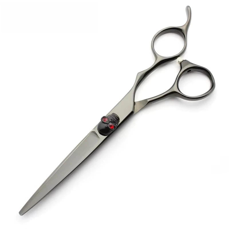 Professional Black Titanium Coated 6.0 Inch Barber Shears Salon Hair Cutting Scissors
