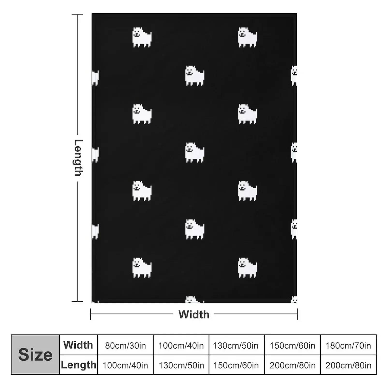 Undertale Annoying Dog Throw Blanket Sofa Quilt Weighted cosplay anime Furrys Blankets