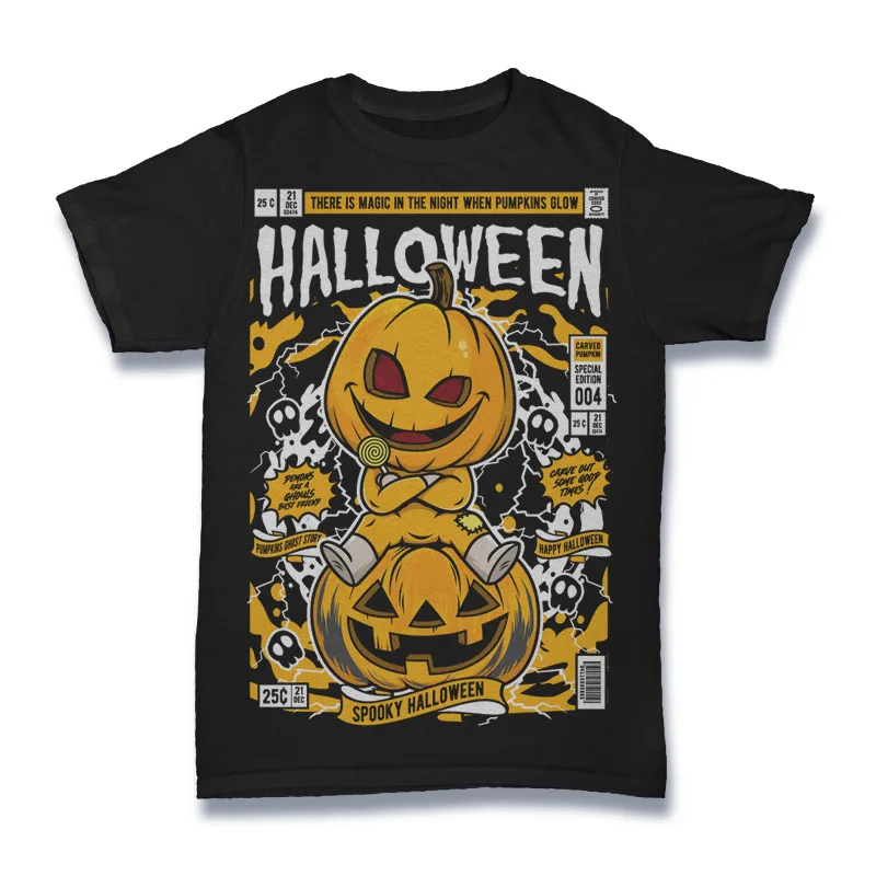 Halloween Tshirt Pumpkin T Shirt Halloween Boo Youth /Adult Multicolor Tshirt