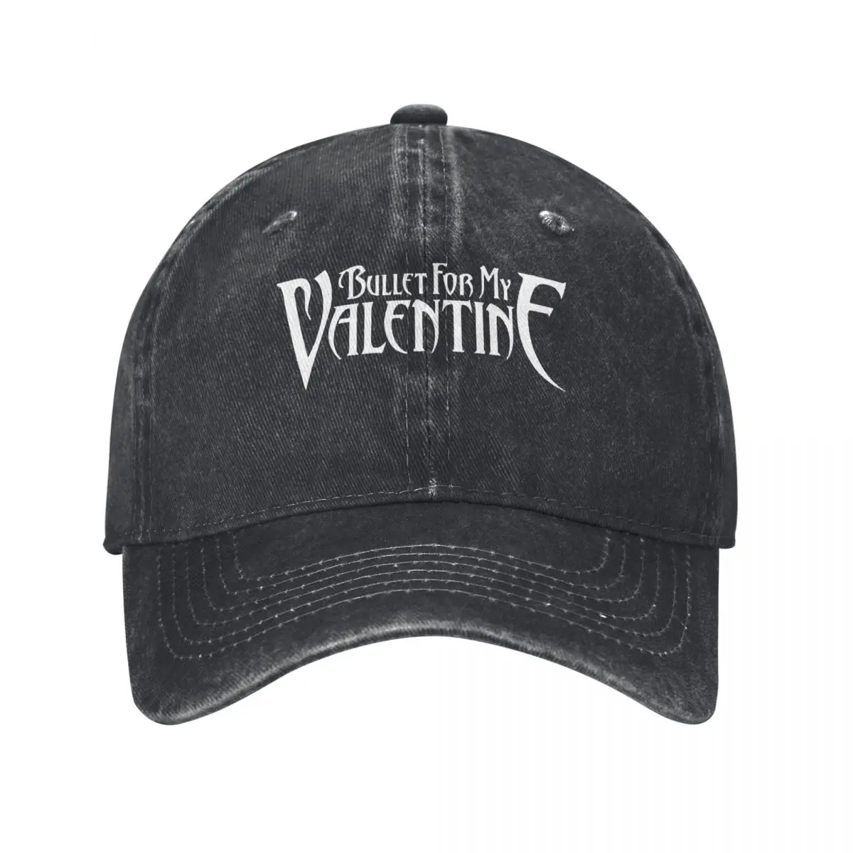 Bullet For My Valentine, Logo, Schwarz Demin Cap Leichte Herrenkappe Baseballkappe für Männer