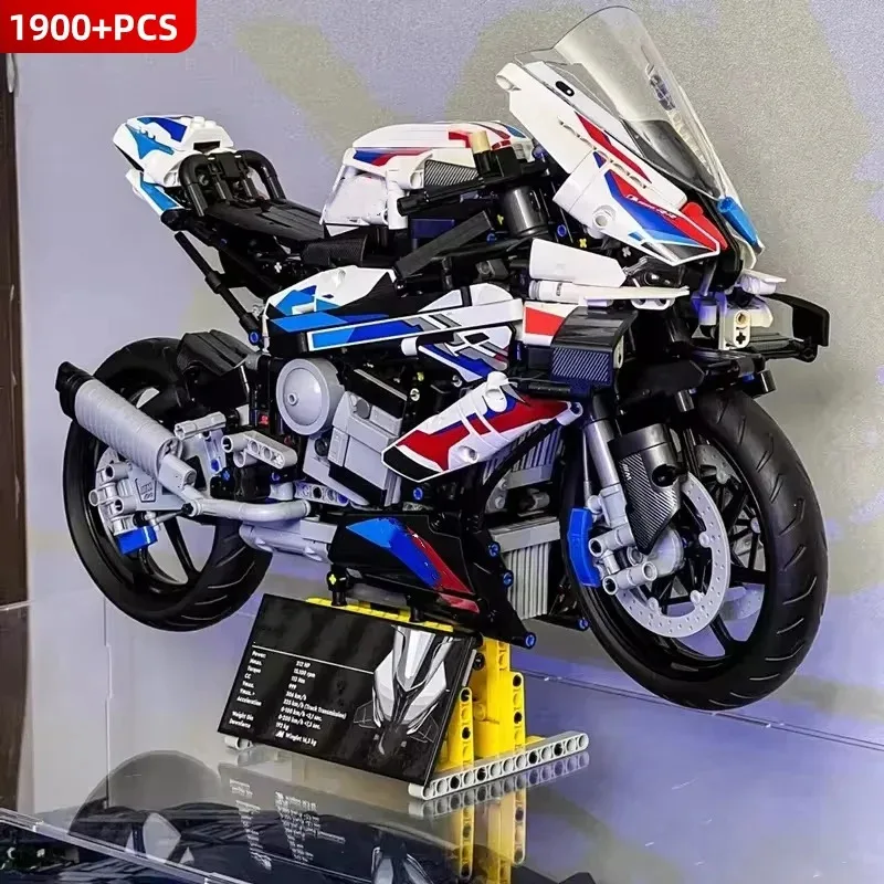 

1920Pcs 42130 Puzzle Block Technical Racing Motorcycle Motorbike Moc Building Blocks Bricks Toys Adult Birthday Christmas Gifts