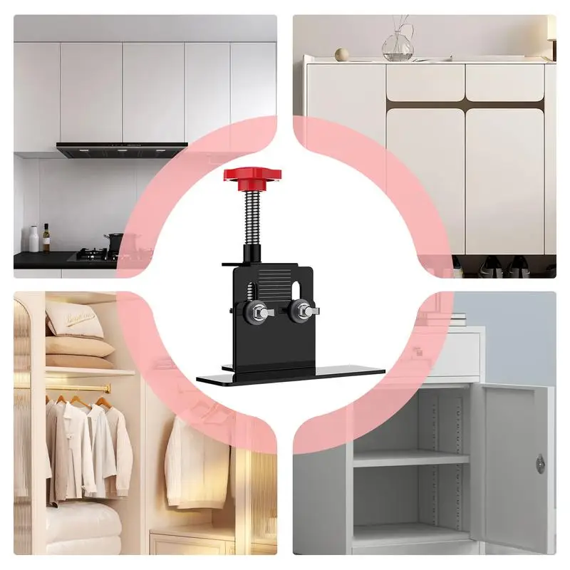 Cabinet Door Installation Positioner Adjustable Aluminum Alloy Positioning Tool Hardware Jig Precise Adjustment Stable Alignment