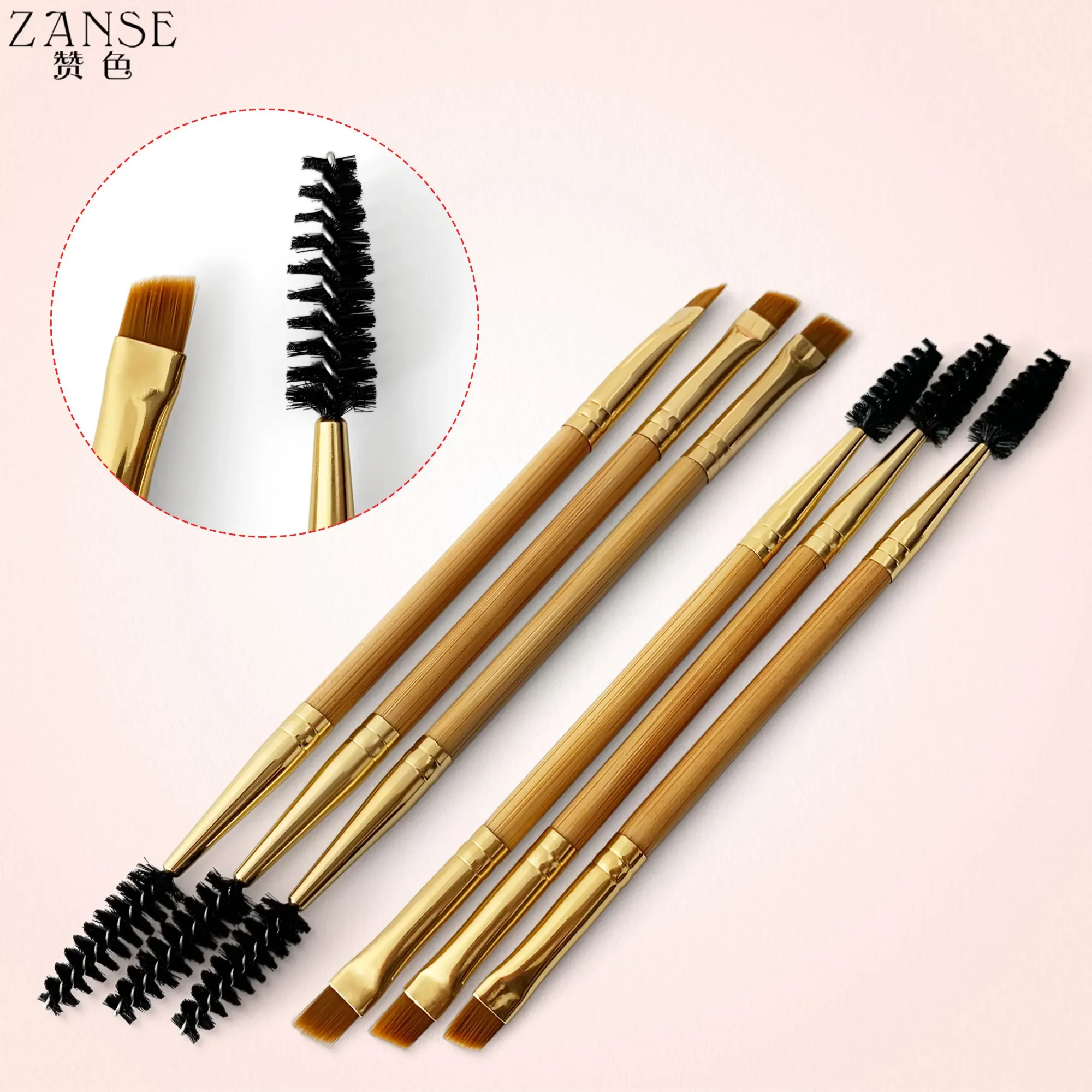 Brosse à cils pour sourcils, baguettes de mascara, applicateur de fard à barrage, cosmétique, outils de maquillage, 1 pièce