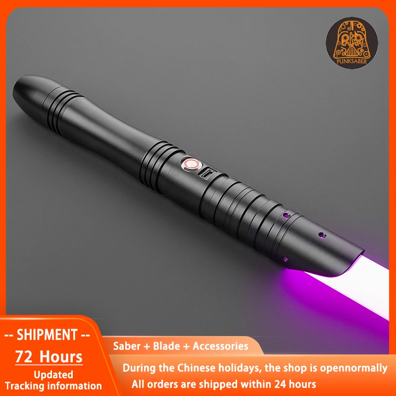 PunkSaber-Sable de luz láser de Neopixel, espada láser Jedi sensible a los duelos pesados, suave, cambio infinito, juguete con sonido