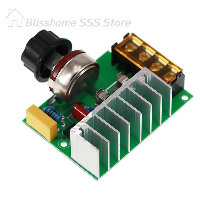 【S】4000W 0-220V AC SCR Electric Voltage Regulator Motor Speed Controller Dimmers High Quality Durable Practical Useful Dail