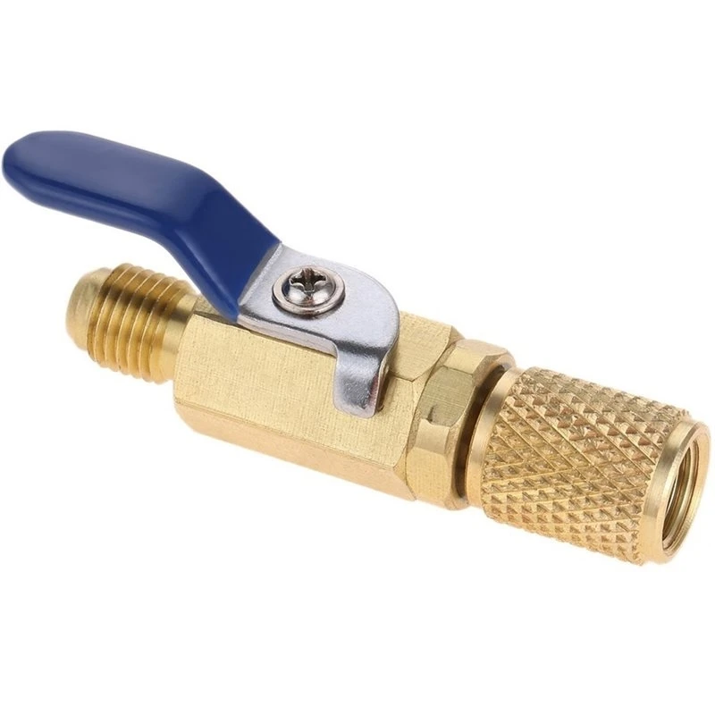 [NEW!N92R】 1Set Air Conditioning Ball Valve 1/4