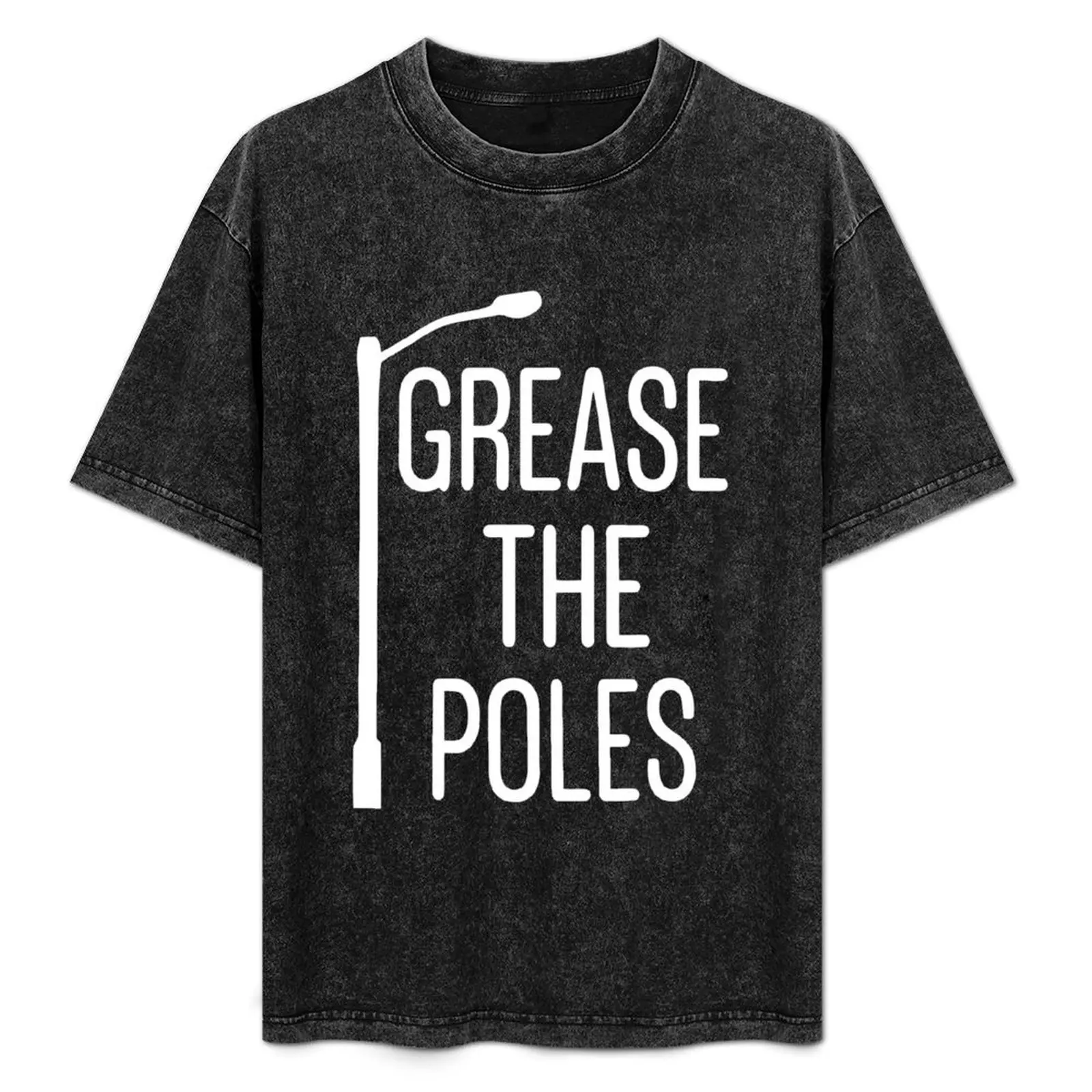 Grease The Poles T-Shirt Minimal Art Print T-Shirt