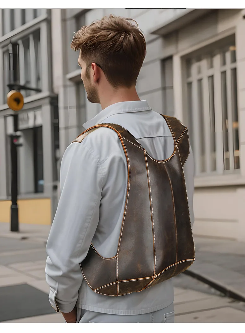 Männer Frauen Rucksack Tasche Anti Diebstahl Rucksack Crazy Horse Leder Schule Rucksack Reise Schule Tasche Mochila Escolar Sicherheit