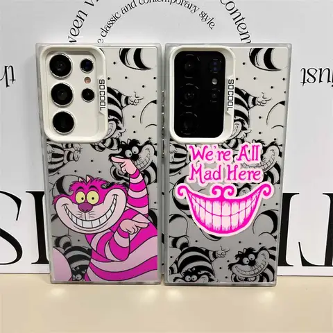 Alice In Wonderland Cover For Samsung Galaxy S26 S25 Edge S24 S23 S22 S21 S20 FE Ultra Plus Colorful Phone Case