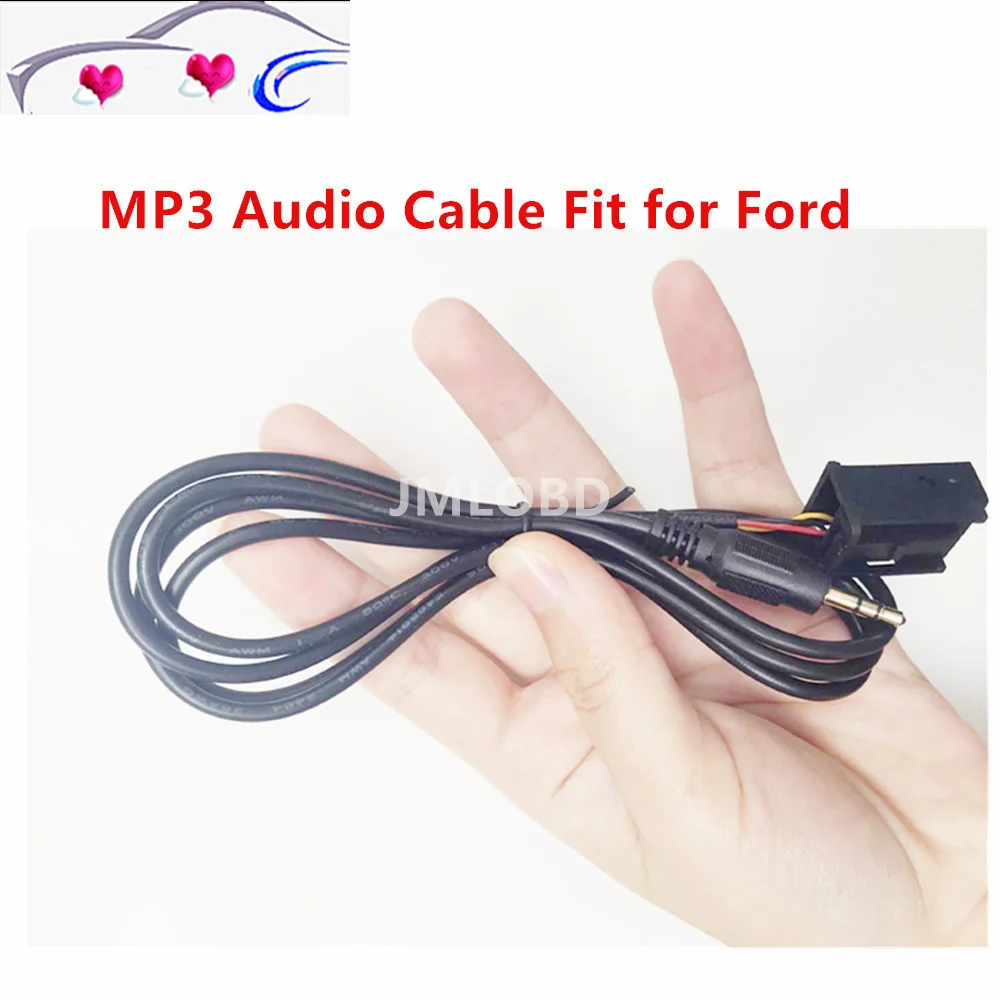 3.5mm 6000 CD External AUX In Cable Input Adapter MP3 Audio Cable Fit forFord Focus MK2 C-MAX S-MAX Mon-deo Fiesta Fusion