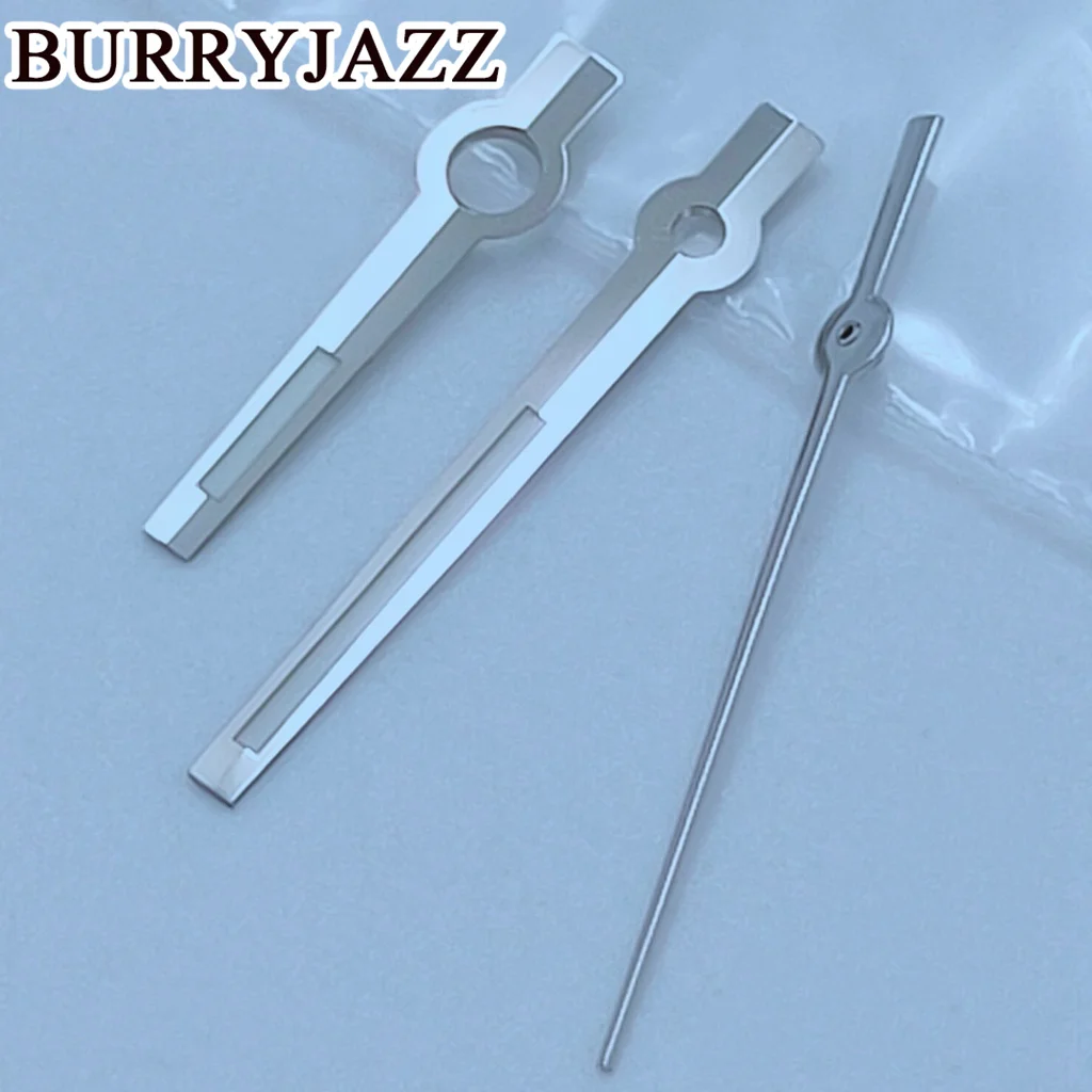 BURRYJAZZ NH35 NH36 NH38 7S26 7S36 4R35 4R36 Watch Hands Silver Gun Gold Rose Gold Hands Green Luminous