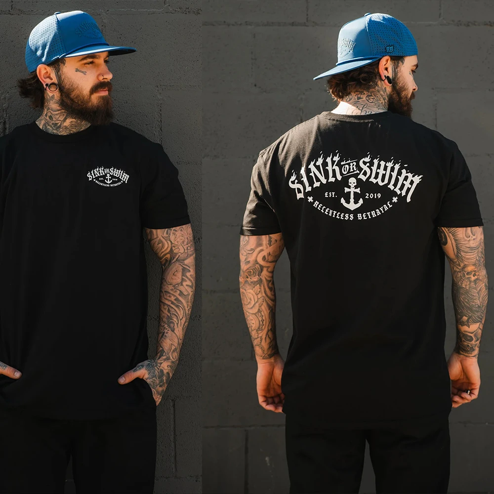 

Мужская футболка с коротким рукавом, базовая одежда, хлопковая футболка, топы и футболки, готическая одежда, новая мужская одежда для спортзала