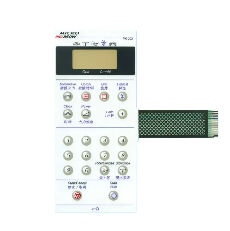 

Мембранный переключатель для панели микроволновой печи VG202 VG203 VG302 850W
