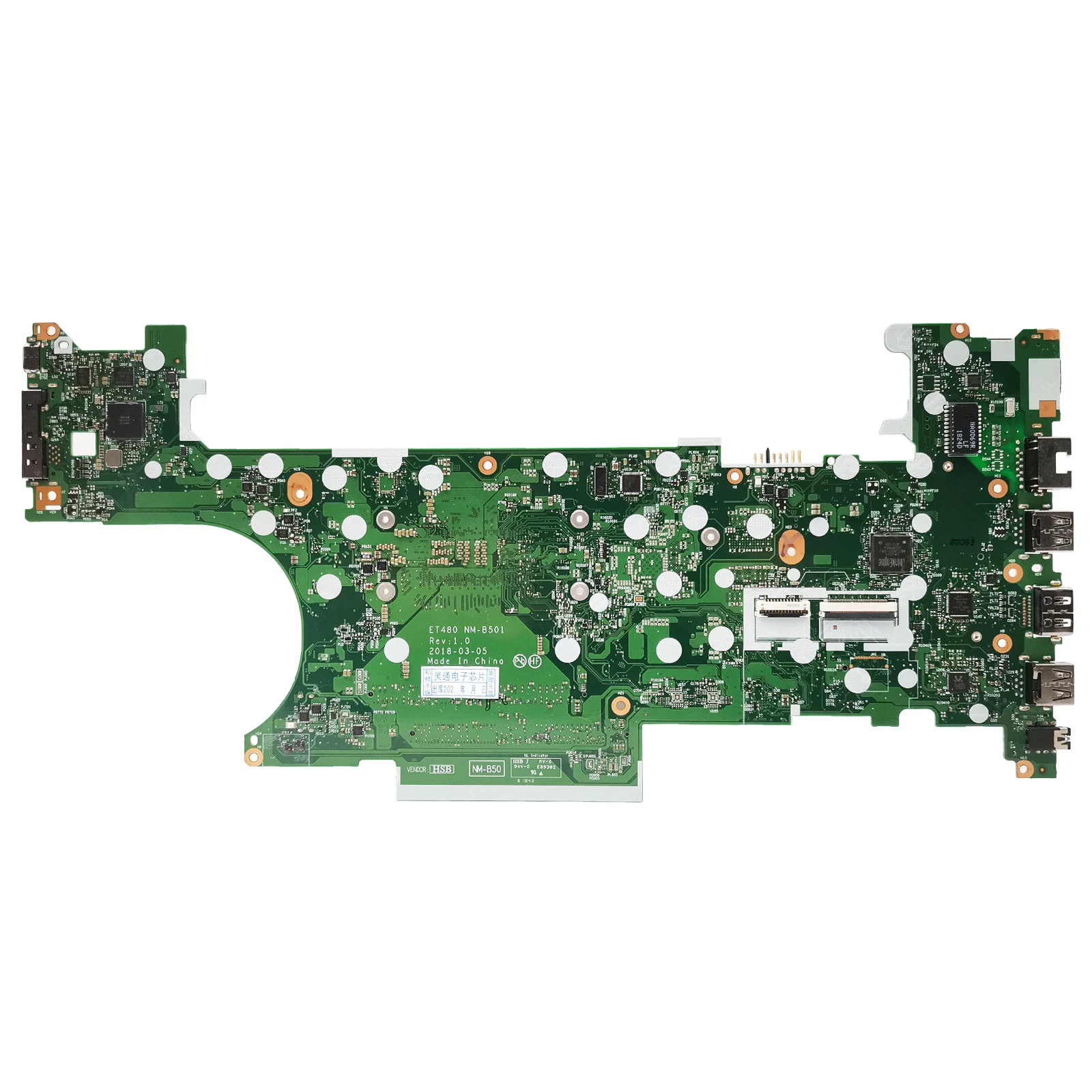 Mainboard For Lenovo Thinkpad T480 Laptop Motherboard 01YR340 01YR328 01YU851 ET480 NM-B501 With i5-8250U CPU DDR4