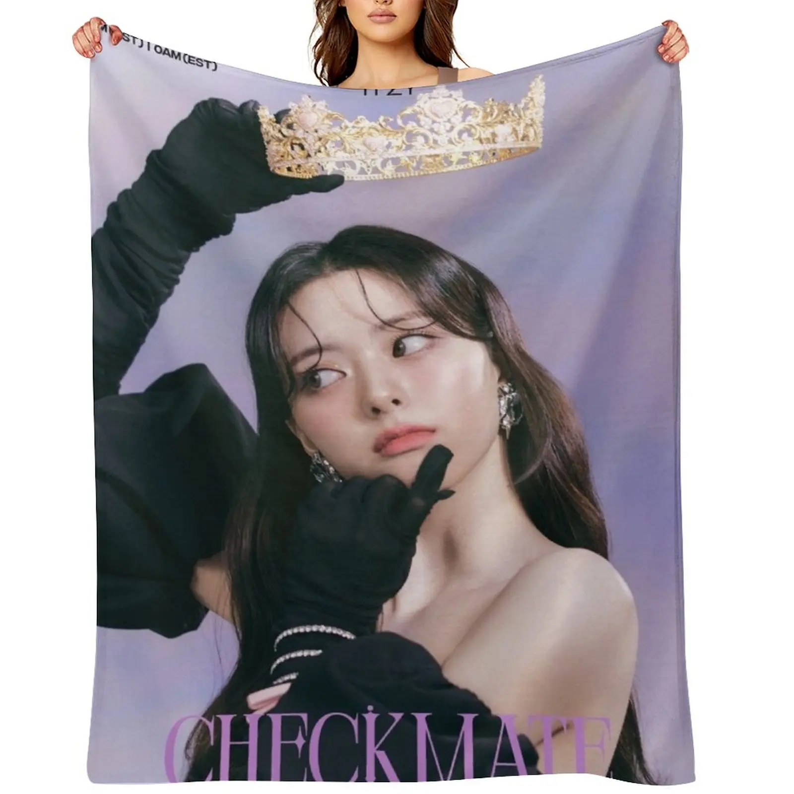 

ITZY YUNA Checkmate Throw Blanket Luxury Brand Luxury Designer Baby for winter Blankets