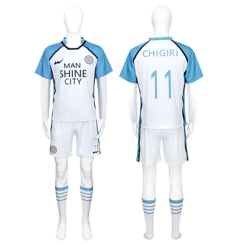 Michael kaiser cosplay traje anime azul bloqueio equipe bastardo munchen no.10 alemanha camisa de futebol uniforme halloween carnaval cos