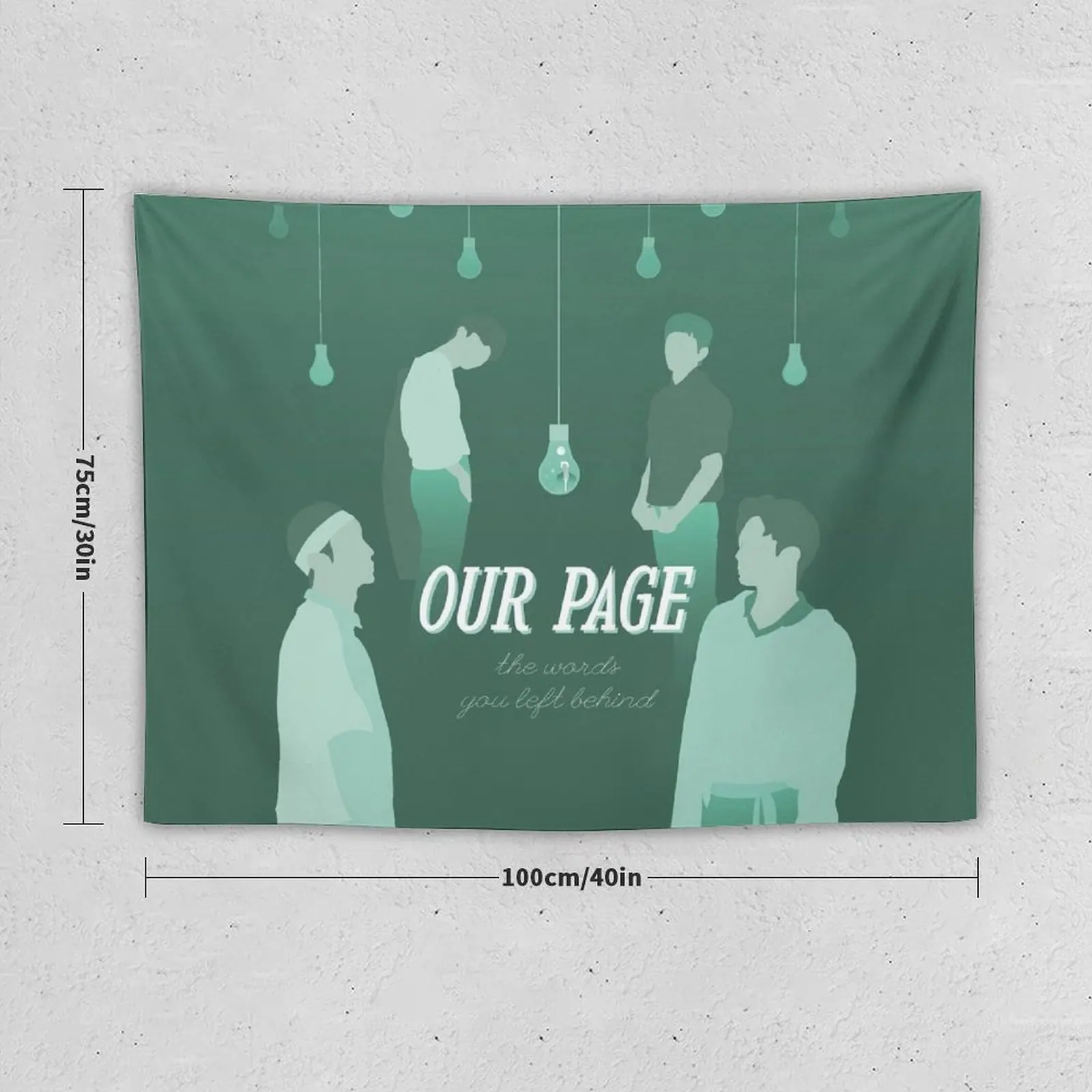 our page: the words you left behind - shinee Tapestry Home Decor Accessories Bed Room Decoration Tapestry