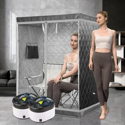1-2 Person Sauna Tent Portable Steam Sauna Tent for Home Spa With 4L Sauna Steamer Relaxation Physical Therapy