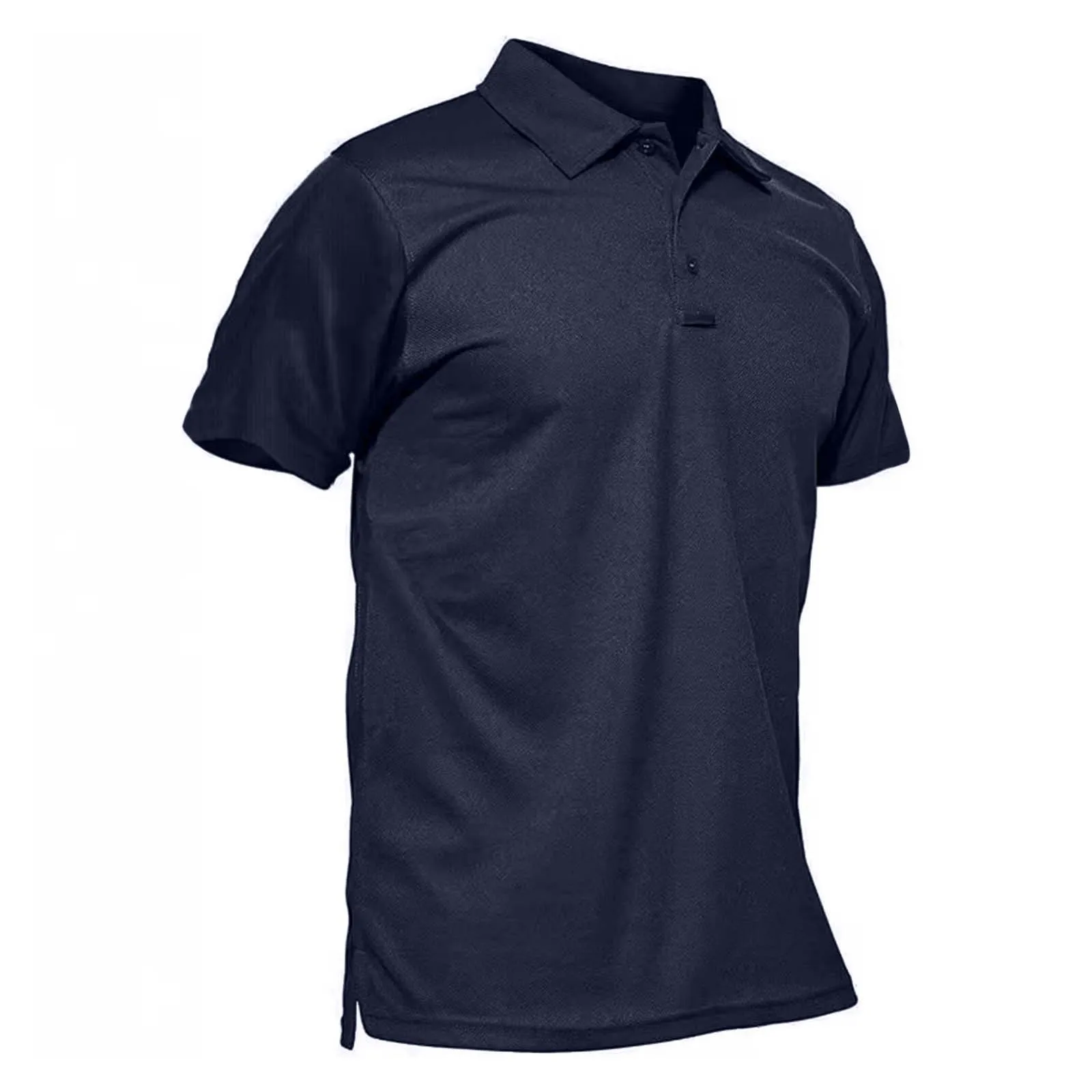 2024 Summer Men\'s Polo Short Sleeved Loose Thin Style Simple Fashion Casual Lapel Navy Blue Polo Shirts Men Clothing