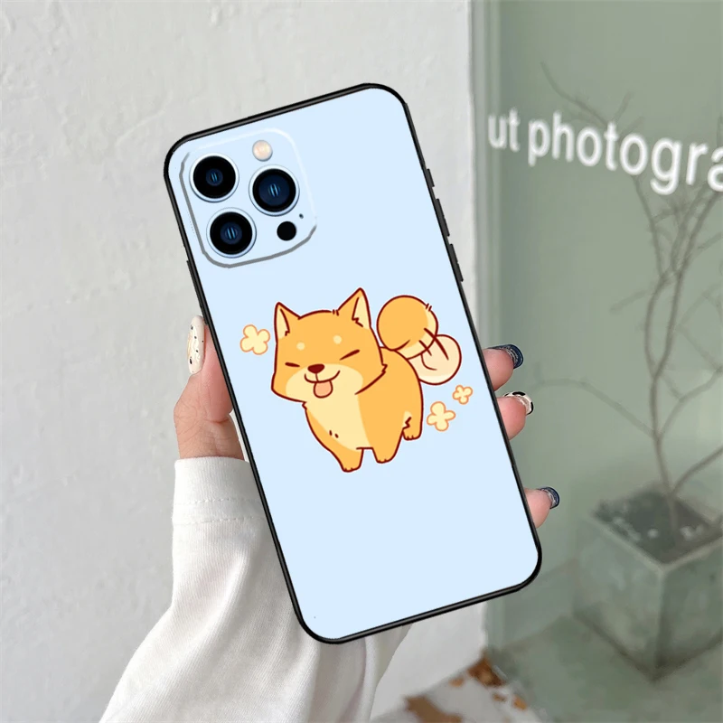 เคสสัตว์ Shiba Inu สำหรับ iPhone 15 12 13 MINI 11 12 13 13 14 PRO MAX x XS MAX 7 8 plus SE 2020 XR เคสโทรศัพท์