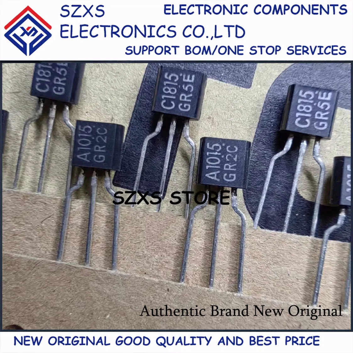 New Original 20Pairs 2SA1015-GR + 2SC1815-GR OR 2SA1015-Y + 2SC1815-Y  TO-92 Audio Amplifer Transistor In Stock Good Quality
