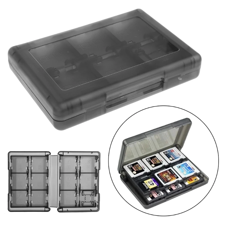 28-in-1 Game Card Case Compatible with 3DS / 3DS / DSi / DSi XL / DSi LL / DS / DS Lite Cartridge Storage Solution Box