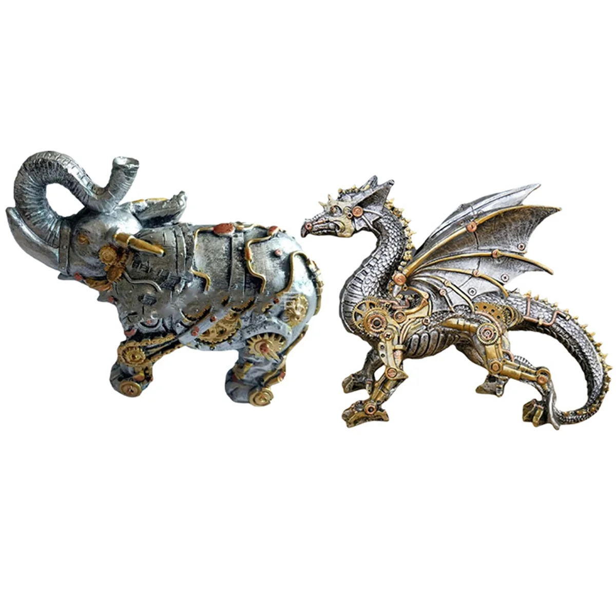 

Mechanical Punk Models, Resin Crafts, Steampunk Resin Statues, Sculpture Decorations, Home Desktop Ornaments