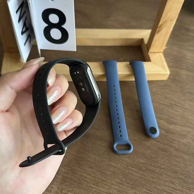 Sport Watchbands For Xiaomi Mi band 8-9 NFC Replacement miband 10 silicone Bracelet waterproof Strap smart mi band 10 9 8 correa