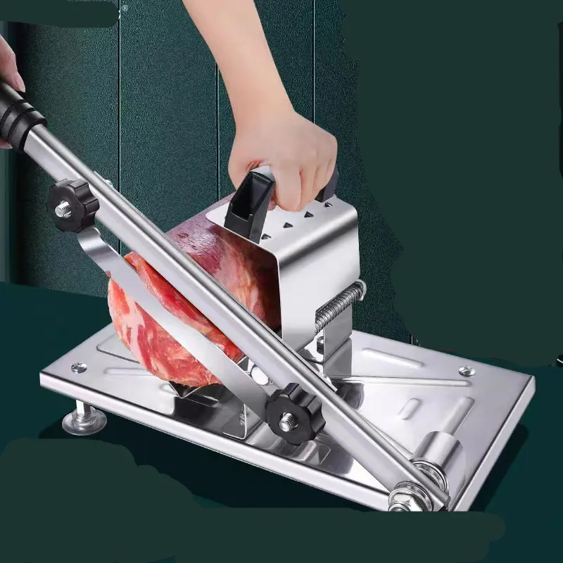 Manual Mutton Roll Slicer Household Meat Slicer 304 Frozen Meat Multifunctional Fat Beef and Sheep