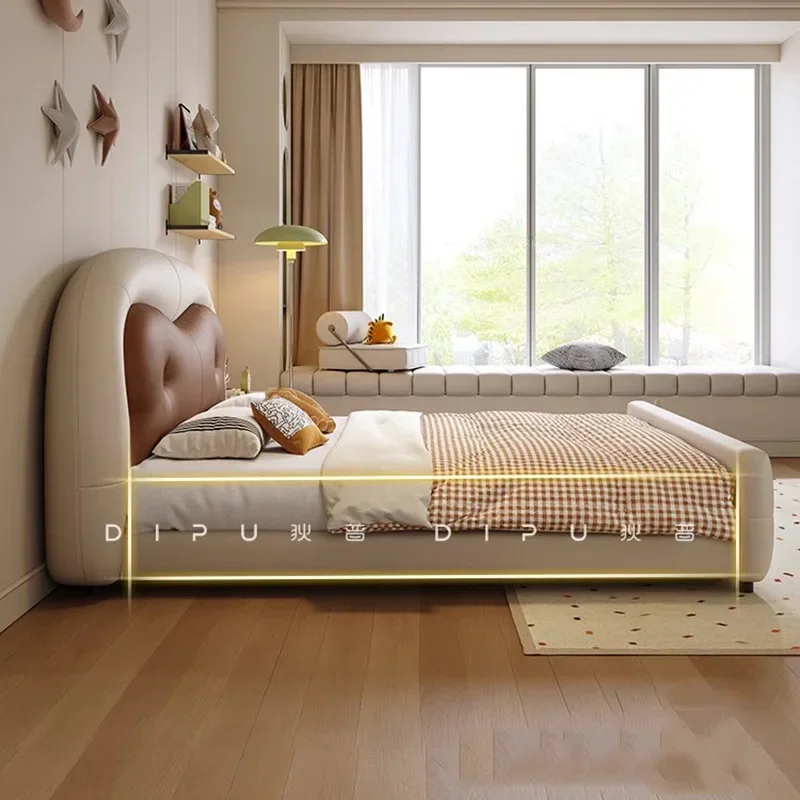 Children Castle Massage Bed Baby Double Bedroom Modern Bed Design Girls Full Simple Sleeping Letto Matrimoniale Home Furniture