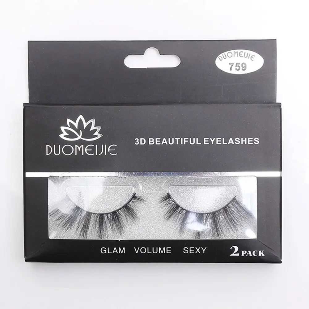 Makeup 2 Pairs Extension Natural Thick Long False Eyelashes Volume Fake Eye Lashes