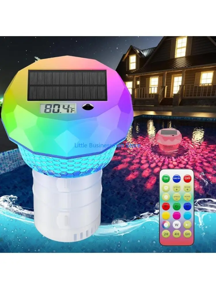 Spa Temperature Light with Handheld Remote Floating for Pool Use M76A