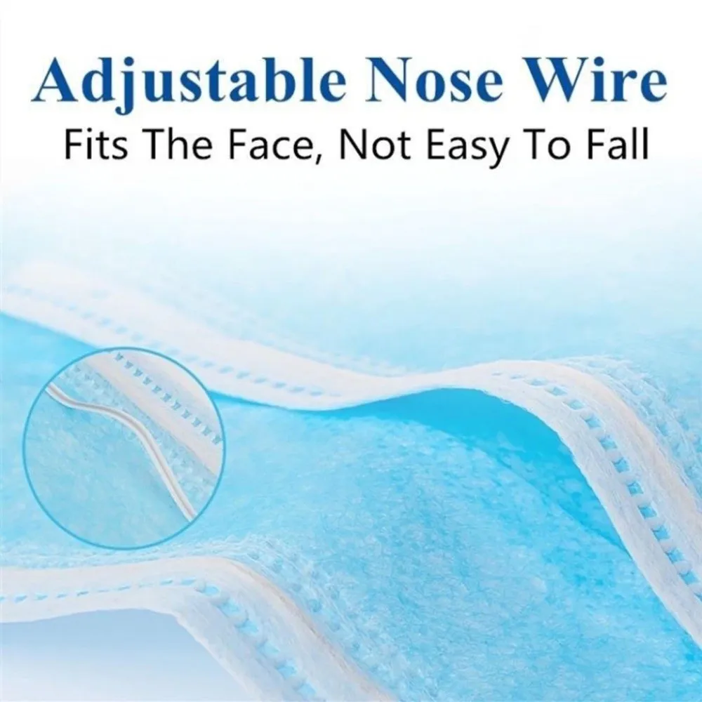 50pcs Head Loop Disposable Face Mask Black Cross Headband Adult Muslim Hijab Mask 3 Ply Anti Dust Protective Face Cover