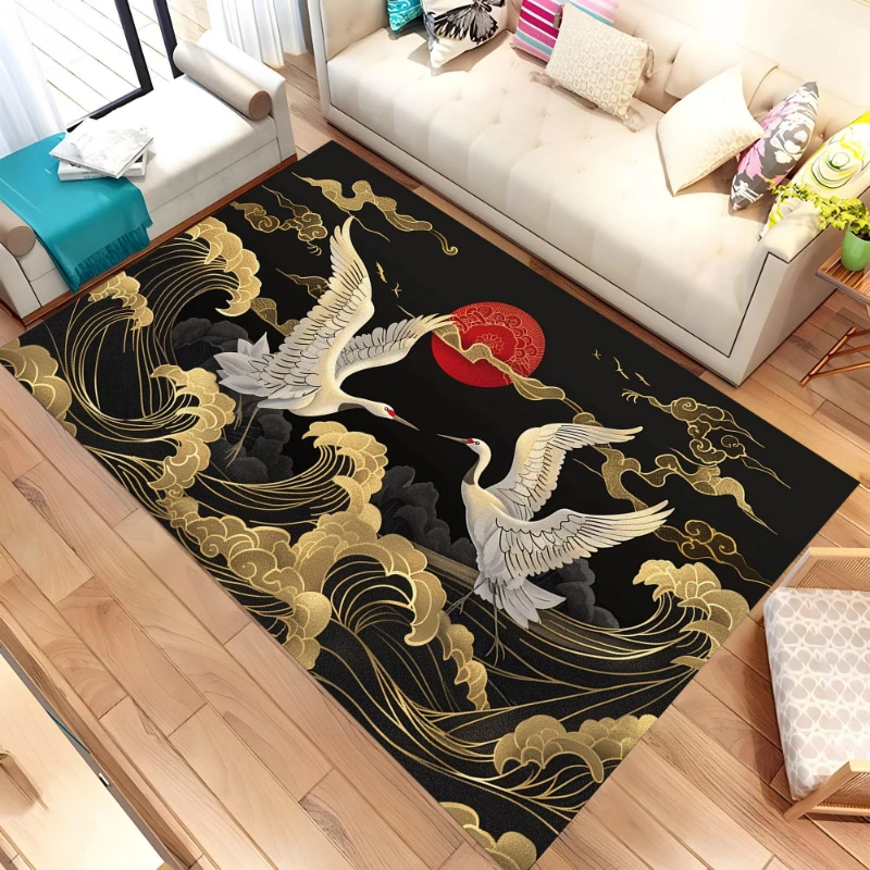 Retro Tribal Grey Wolf graphics Rug,living room sofa,bedroom bedside,dining Entry Door Mat,Washable Rug,Souvenir